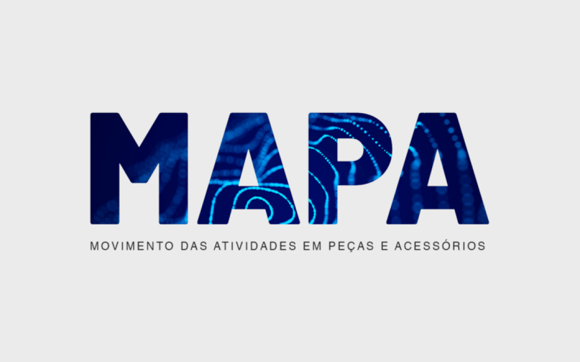 Mapa: Movimento das atividades em peças e acessórios